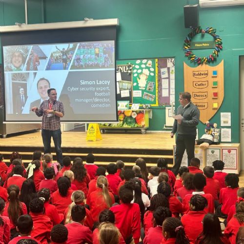 Inspiring careers visit from cybersecurity entrepreneur Simon Lacey